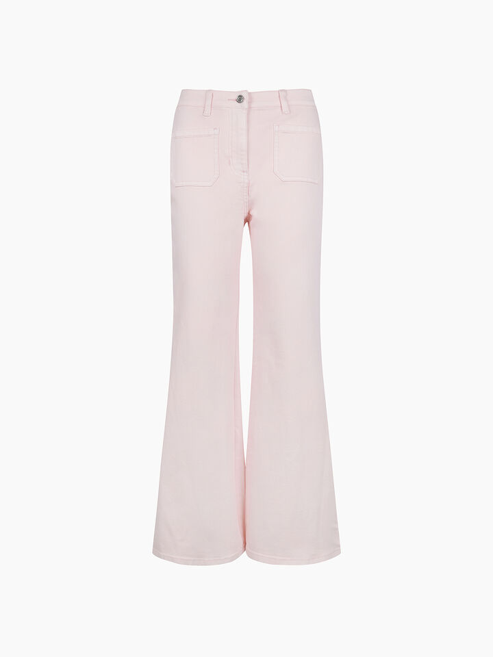 TROUSERS - sisley k jeans flare & bootcuts - Soft Pink | Sisley K image number 1
